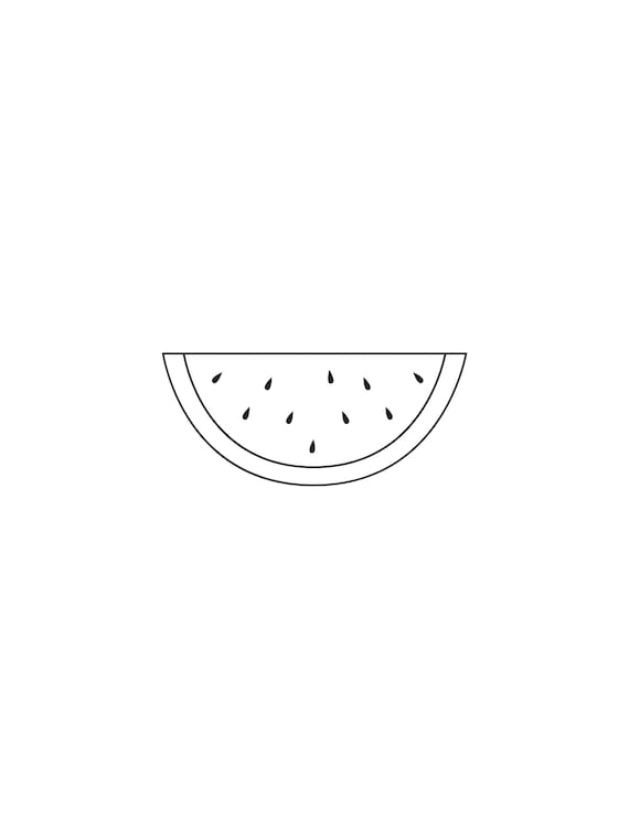 Watermelon minimalist coloring page homeschool supplies preschool resources toddler ece fruit coloring sheet beautiful classroom