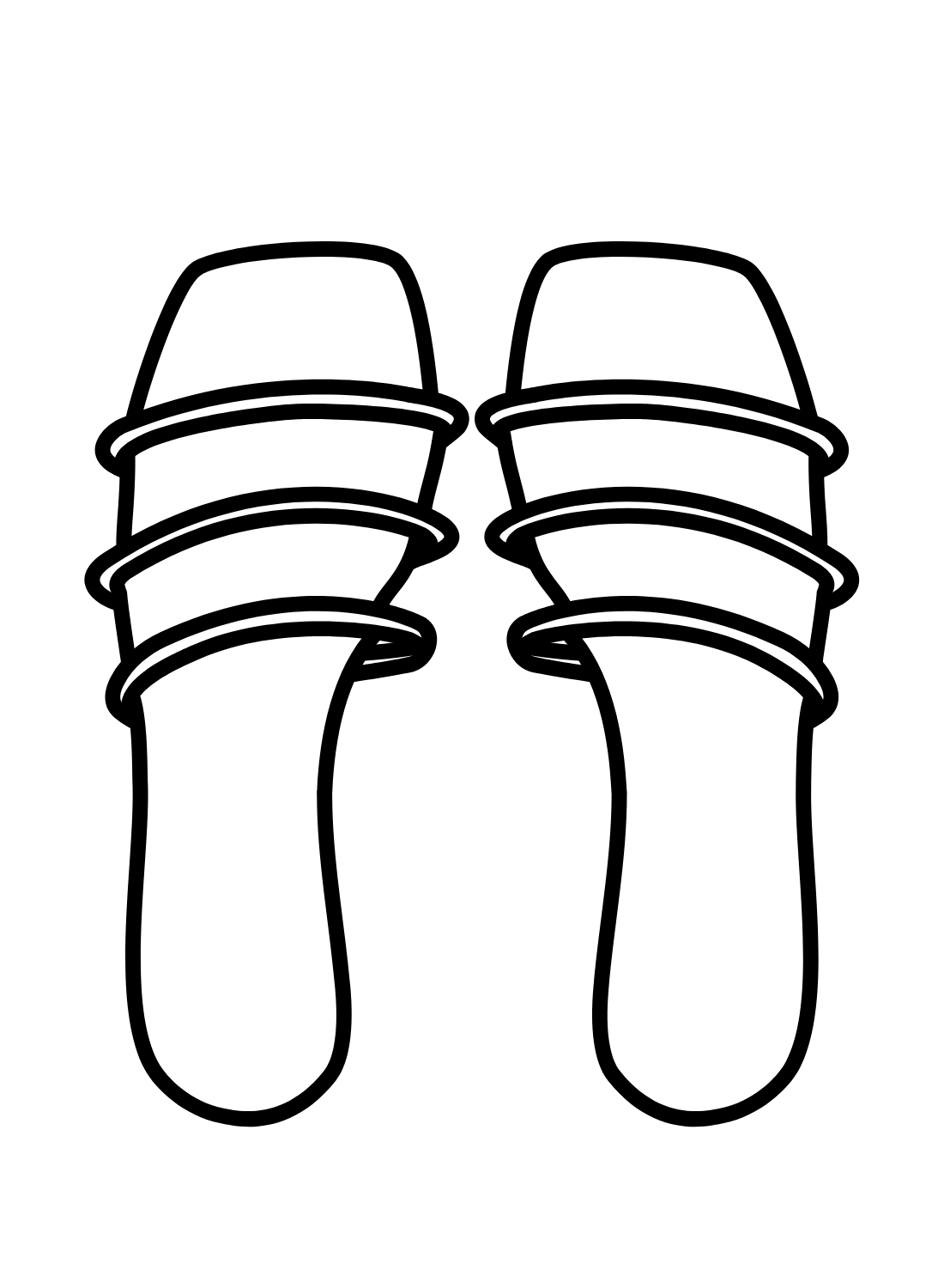 Sandals coloring pages printable for free download