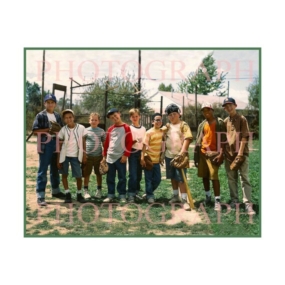 Buy the sandlot baseball movie film still young american baseball players reproduction black white color sepia photograph print choose size online in india