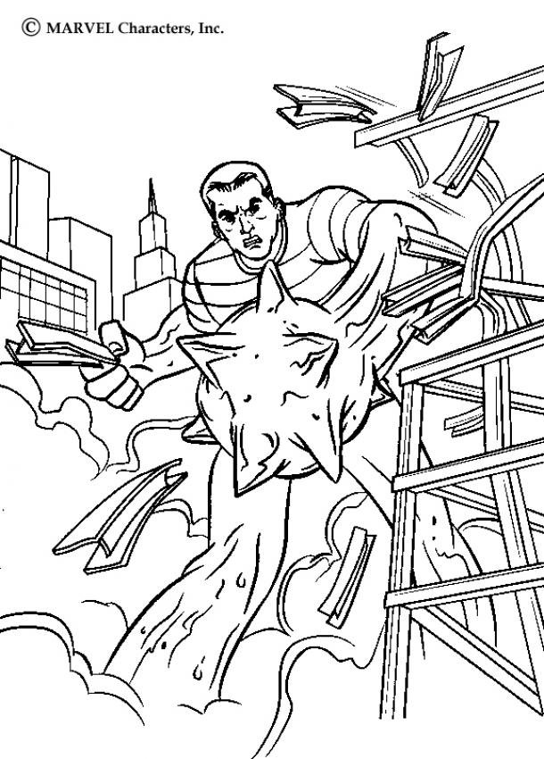 Sandmans power coloring pages