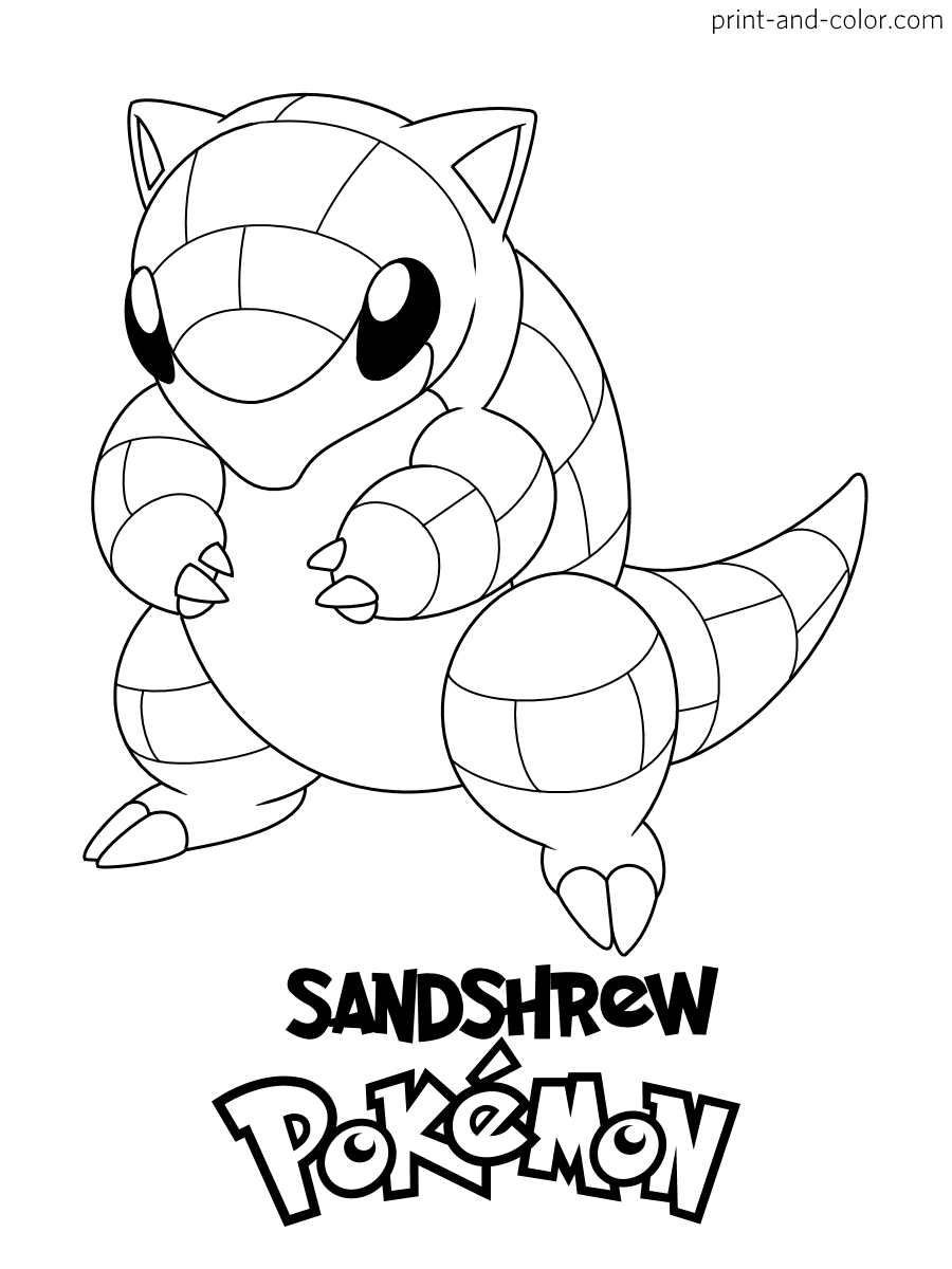 Pokemon coloring pages print and color