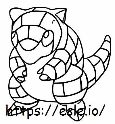 Sandshrew coloring page