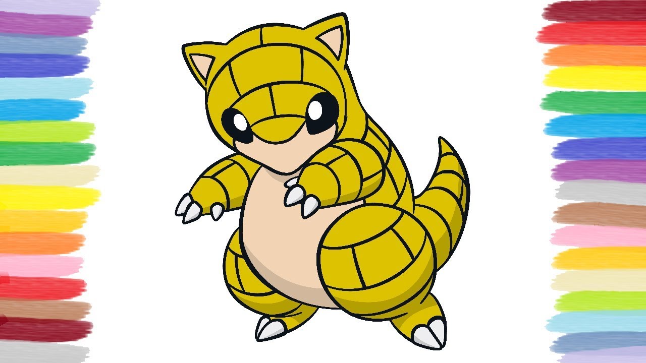 How to color sandshrew pokãmon