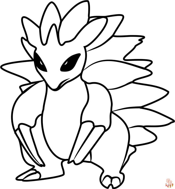 Sandslash coloring pages