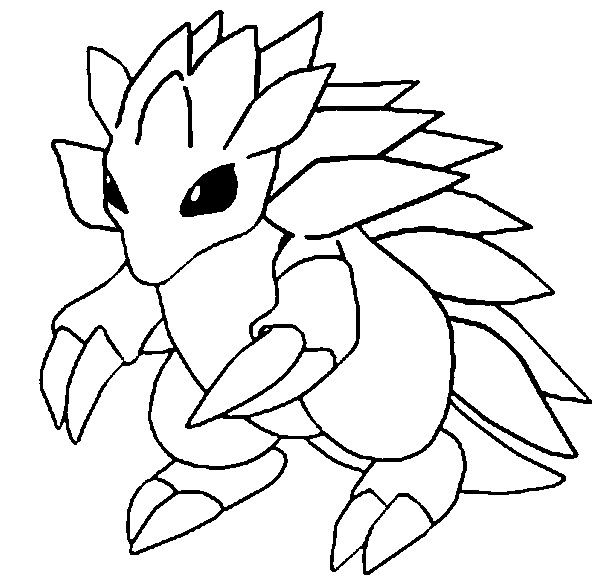 Sandslash pokemon coloring pages pokemon coloring moon coloring pages