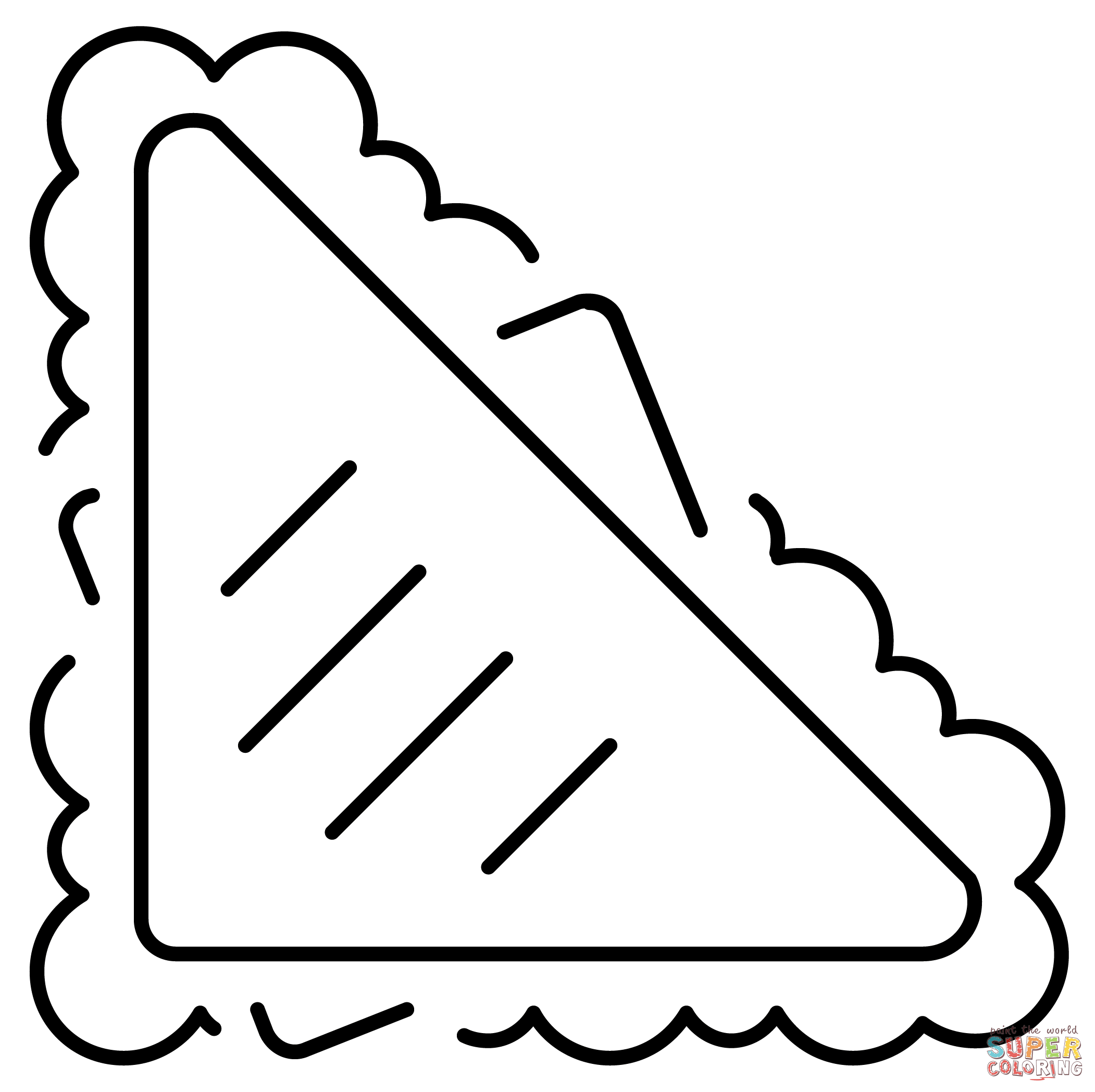 Sandwich emoji coloring page free printable coloring pages