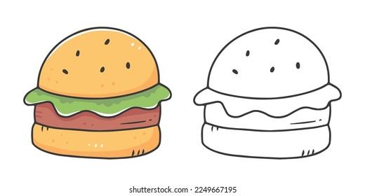 Sandwich coloring book art images stock photos d objects vectors