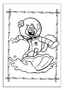 Printable spongebob sandy coloring pages unleash creative imagination