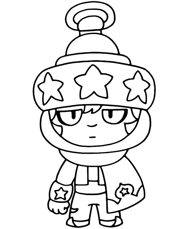 Get brawl stars coloring page lantern sandy