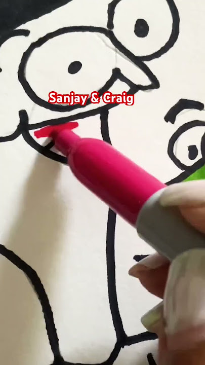 Drawing art sharpie nickelodeon show sanjay and craig