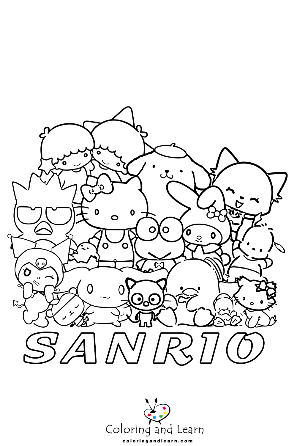 Sanrio coloring pages