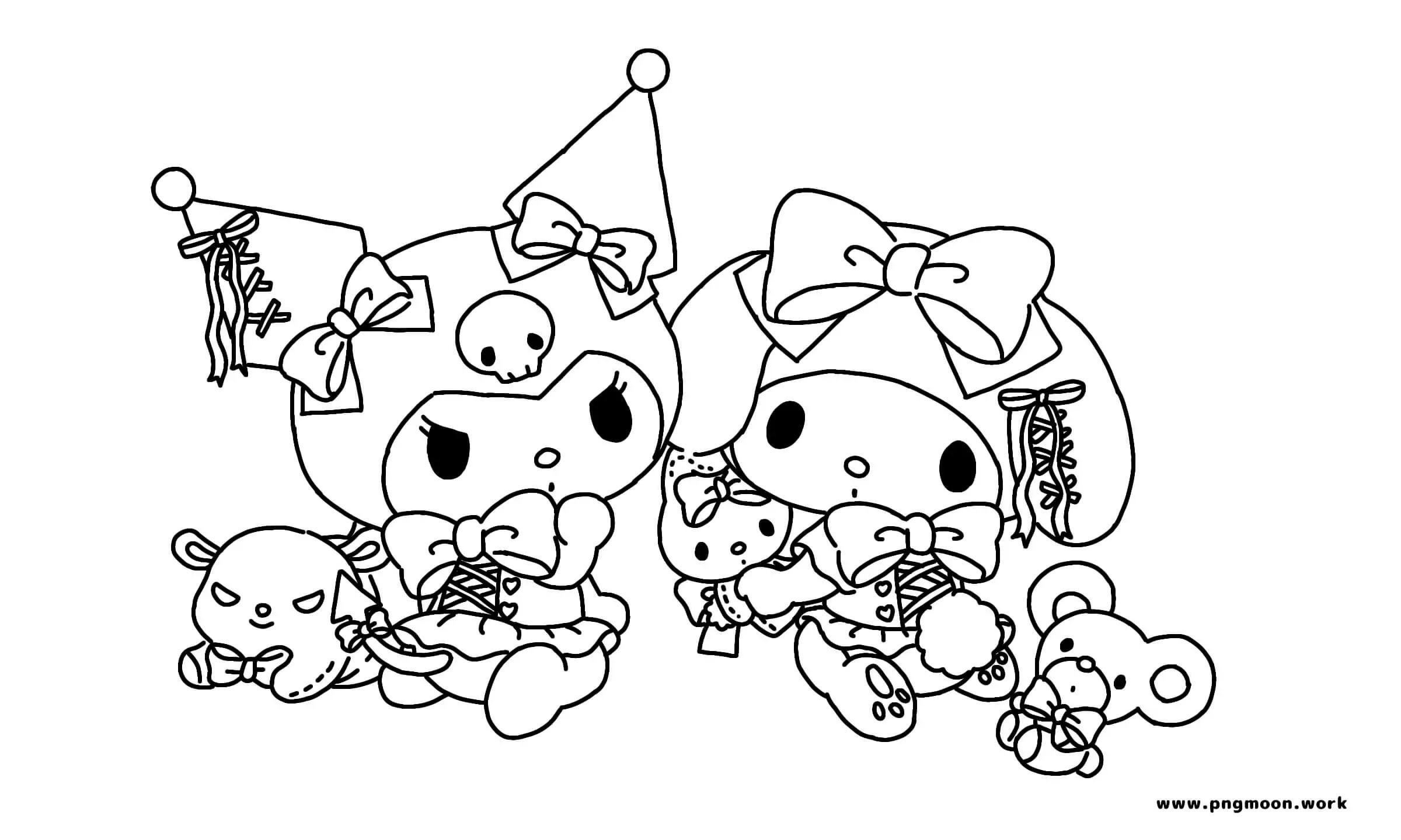 Some sanrio coloring pages to color rcopingthruregression