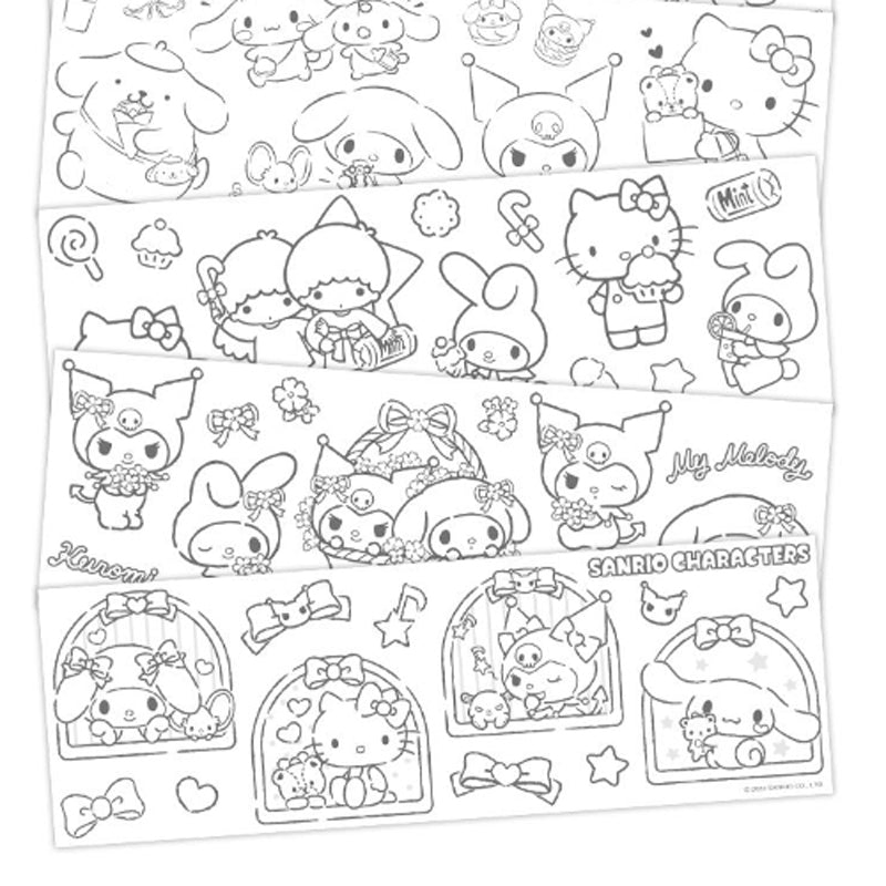 Sanrio roll of coloring stickers series â