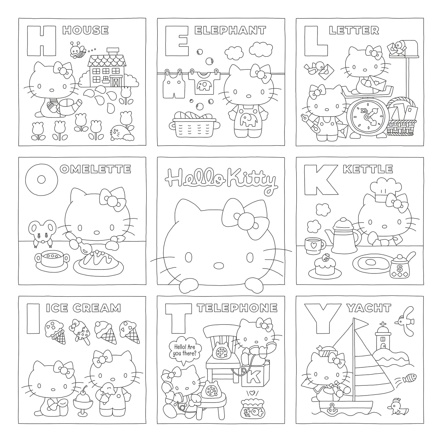 Sanrio characters coloring book â