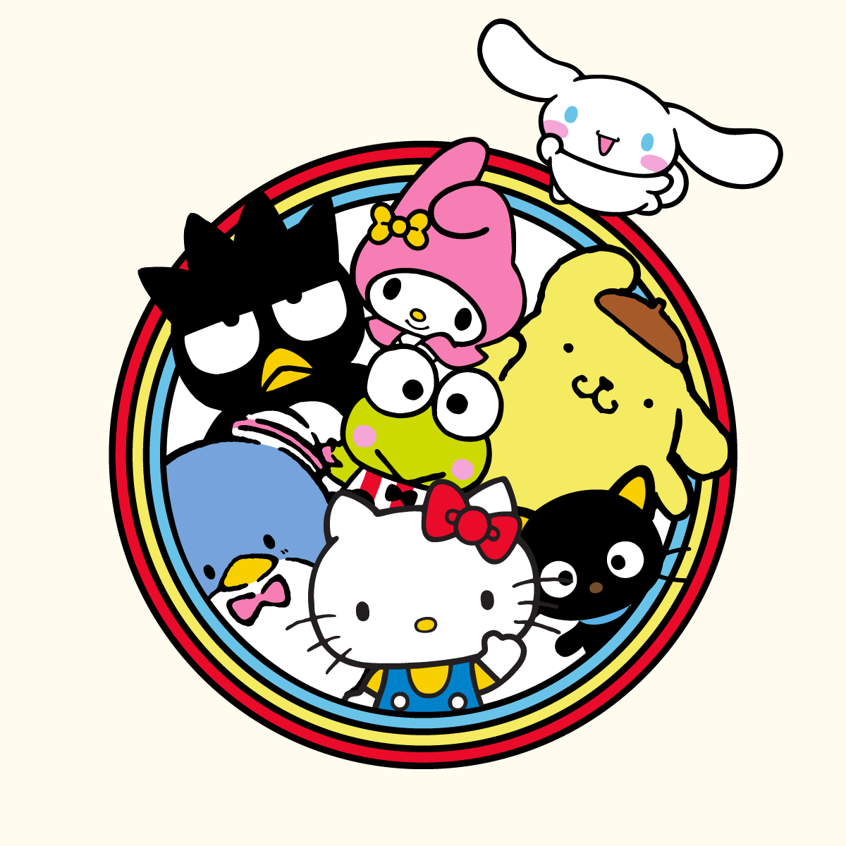 Hello kitty and friends halloween coloring pages