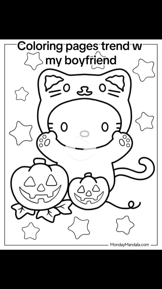 Kitty coloring page