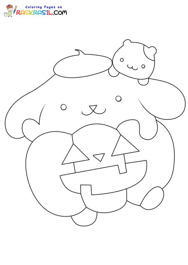 Sanrio halloween coloring pages printable for free download