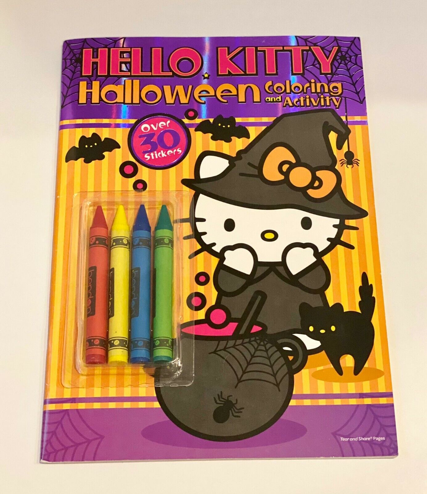 Sanrio hello kitty halloween coloring activity book with crayons stickers