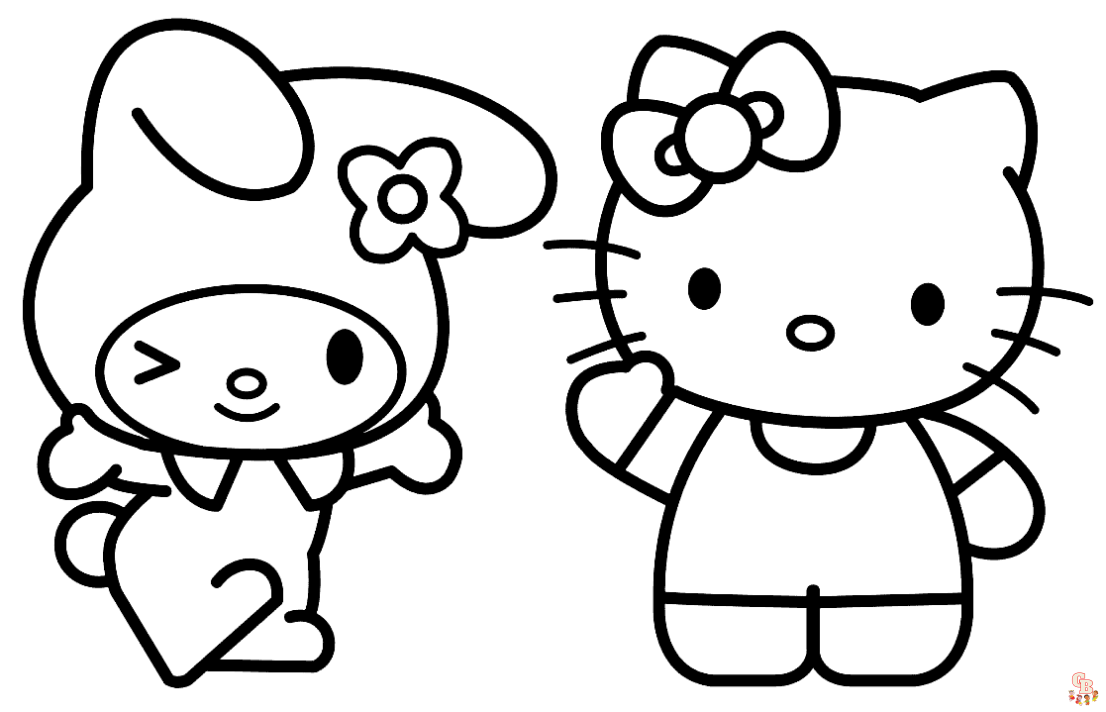 Enjoy colorful fun with sanrio coloring pages