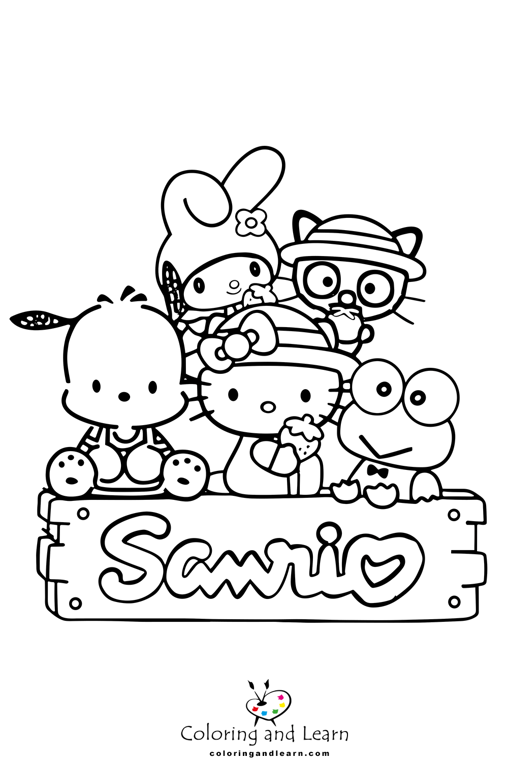 Sanrio coloring pages