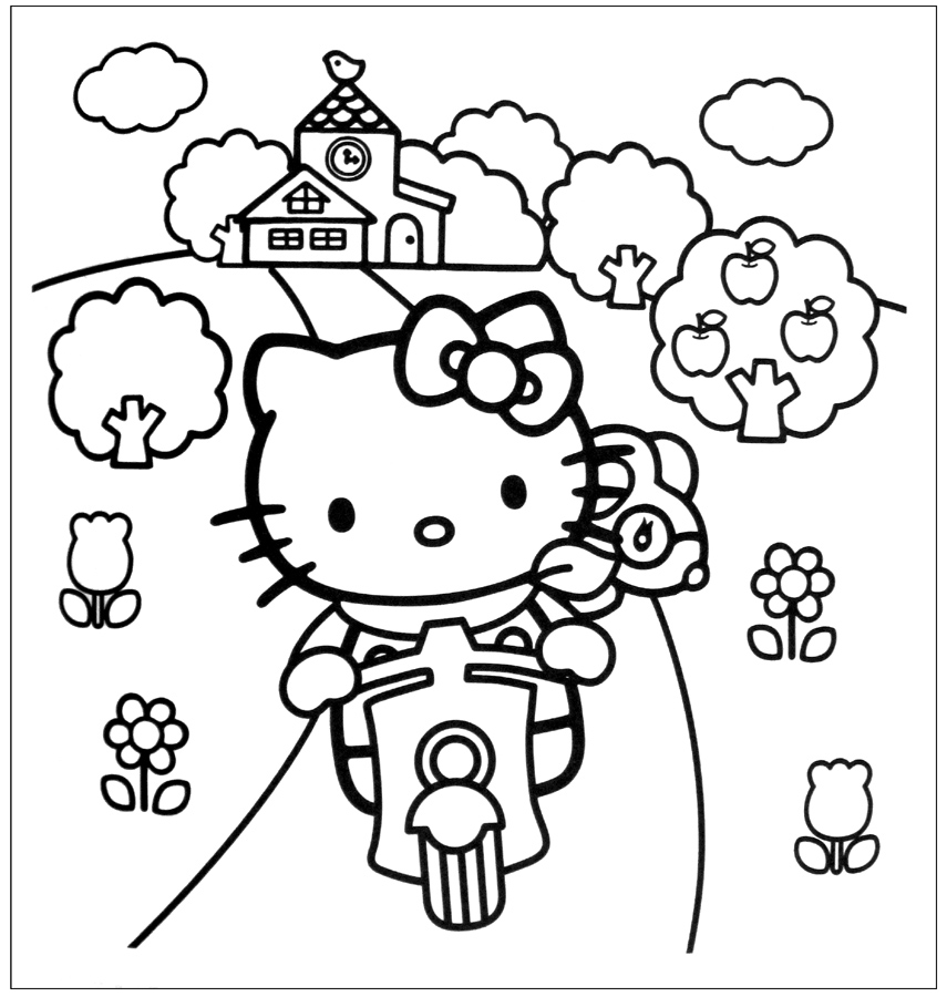 Sanrio hello kitty music coloring book w stickers