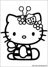 Hello kitty coloring pages on coloring