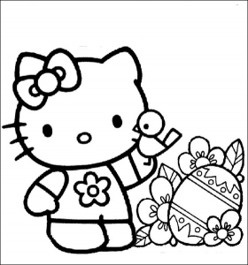 Coloriage hello kitty et son amie