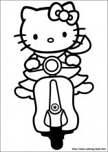 Hello kitty coloring pages on coloring