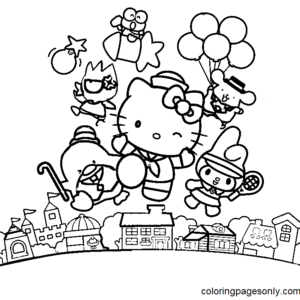 Sanrio characters coloring pages printable for free download