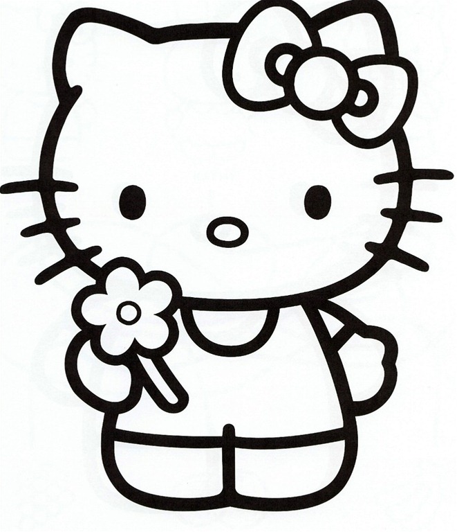 Hello kitty printable coloring pages sheets