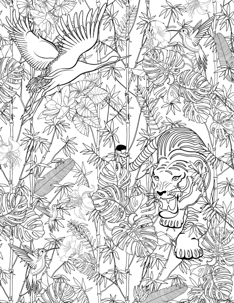 Sans soucie coloring page