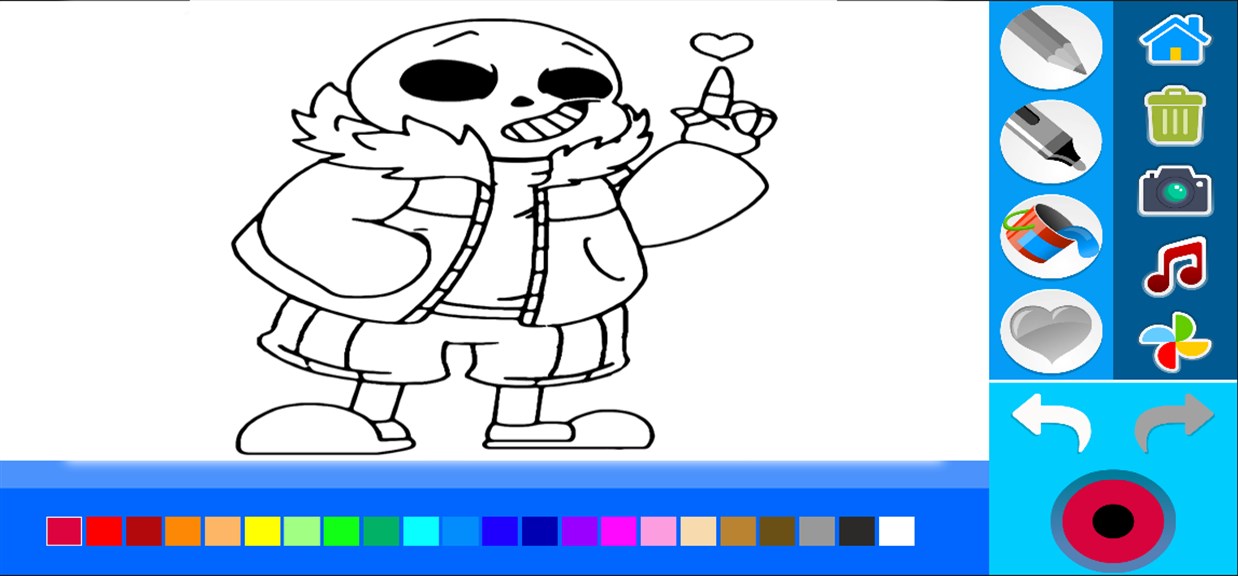 Sans under coloring