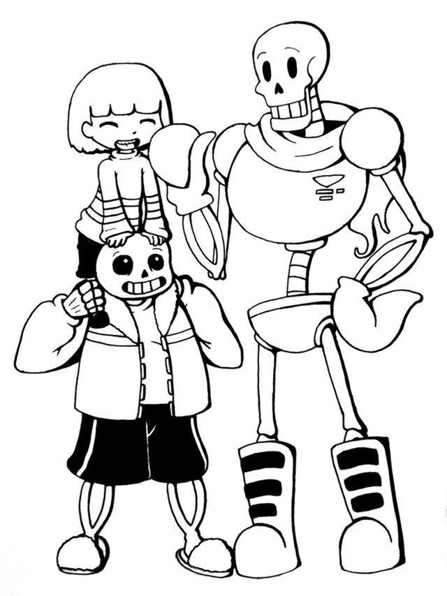 Undertale coloring pages