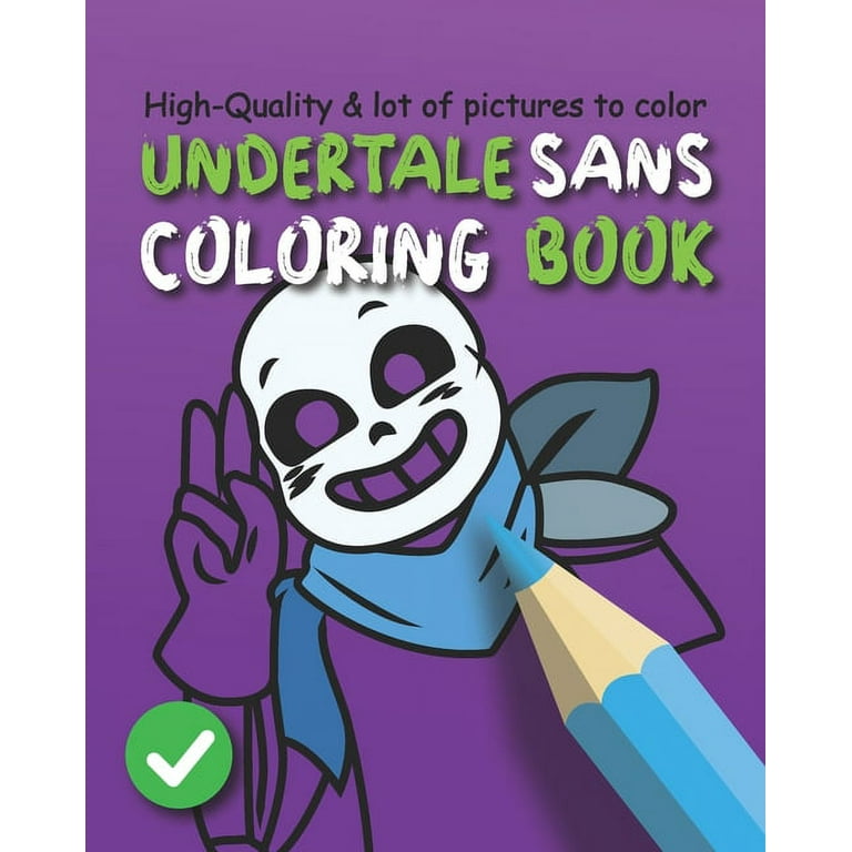 Undertale sans coloring book chara toriel flowey and sans friends coloring for kids paperback