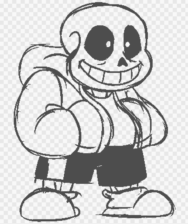 Omega on x this is the sansest sans ive ever drawn undertale httpstcotpqjlhfl x