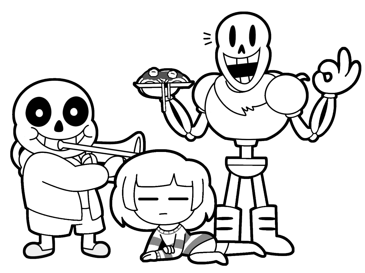 Undertale coloring pages