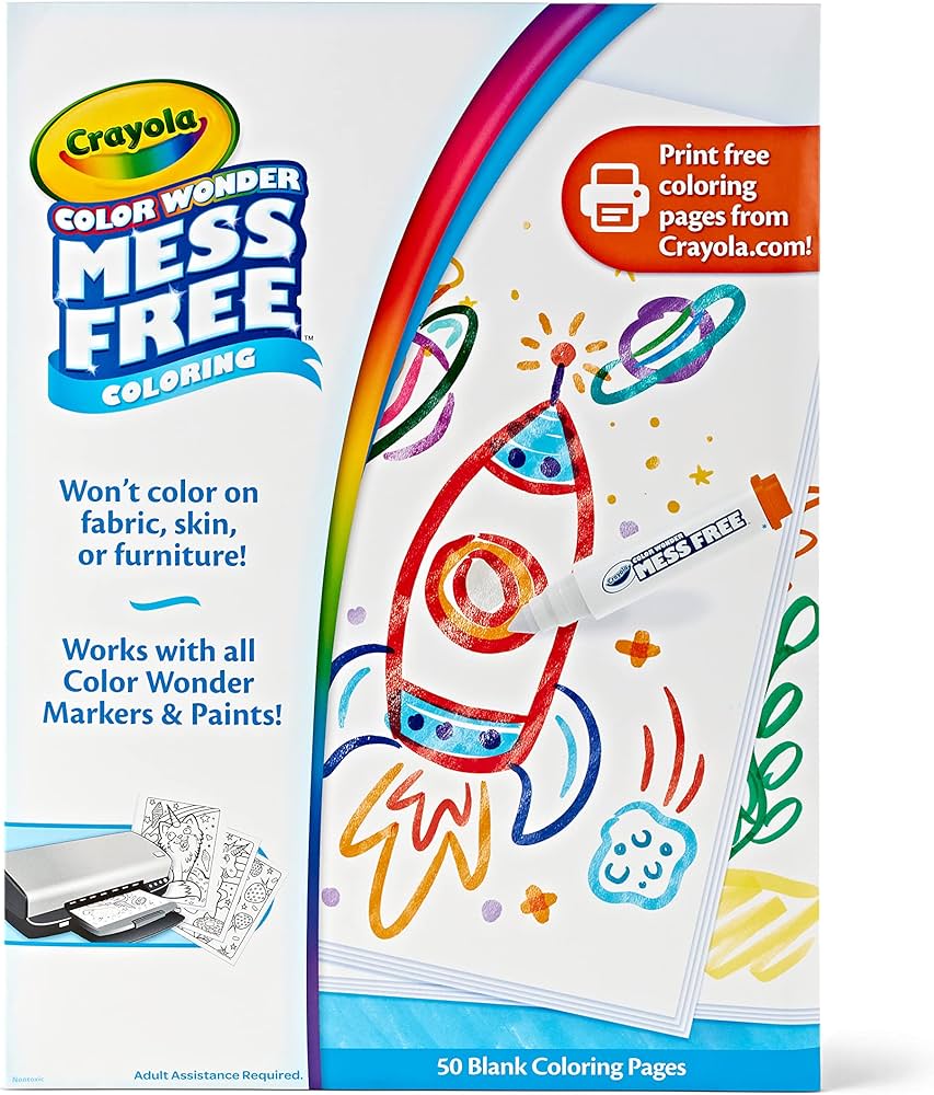 Crayola color wonder mess free coloring blank coloring pages count printable page refill set everything else