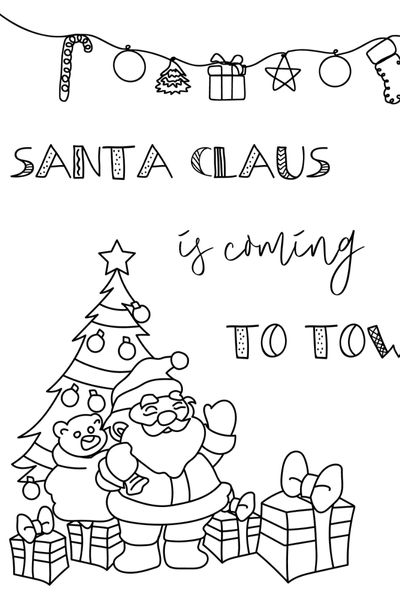 Santa claus coloring pages
