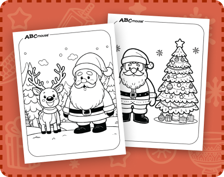 Santa claus coloring pages for kids