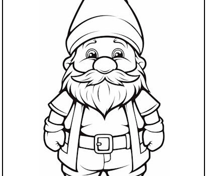 Tag elf coloring page print it free