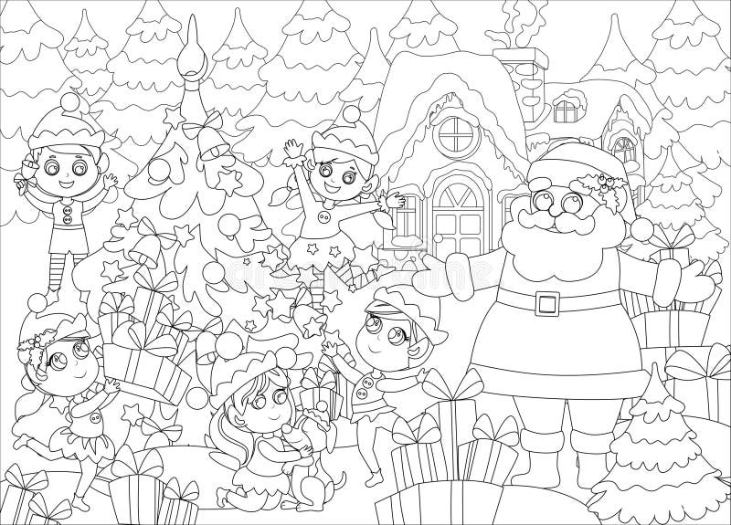 Elves coloring stock illustrations â elves coloring stock illustrations vectors clipart