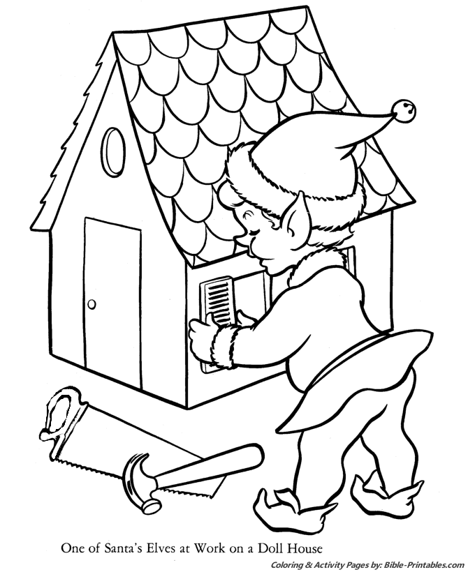 Santa christmas coloring pages