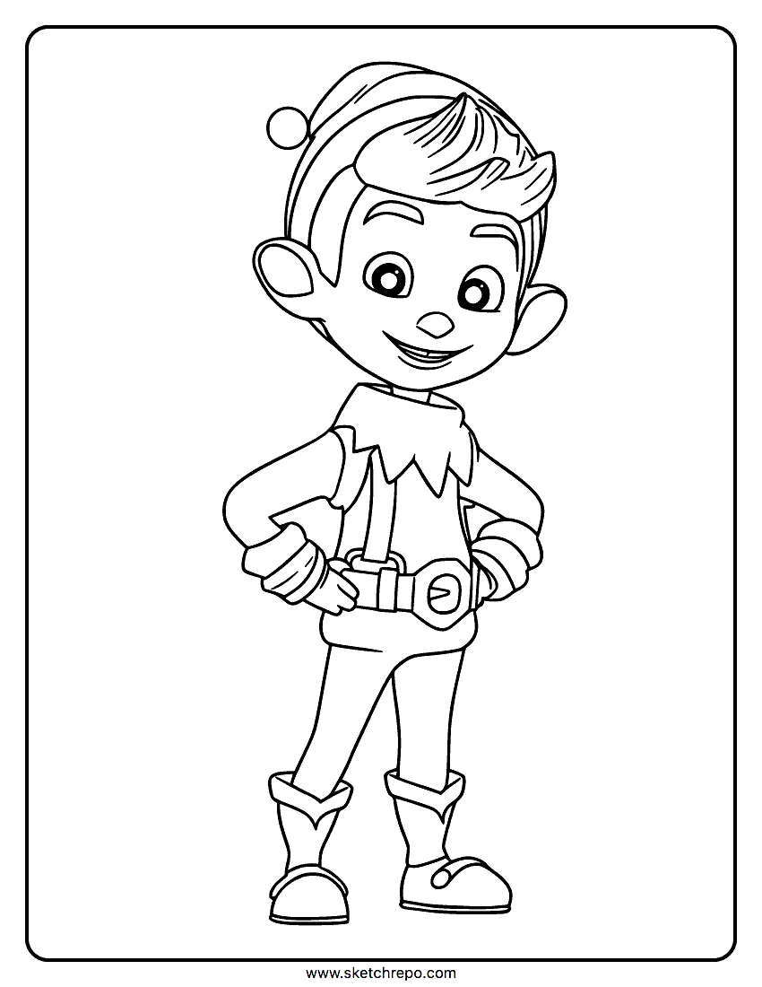 Elf coloring pages â sketch repo