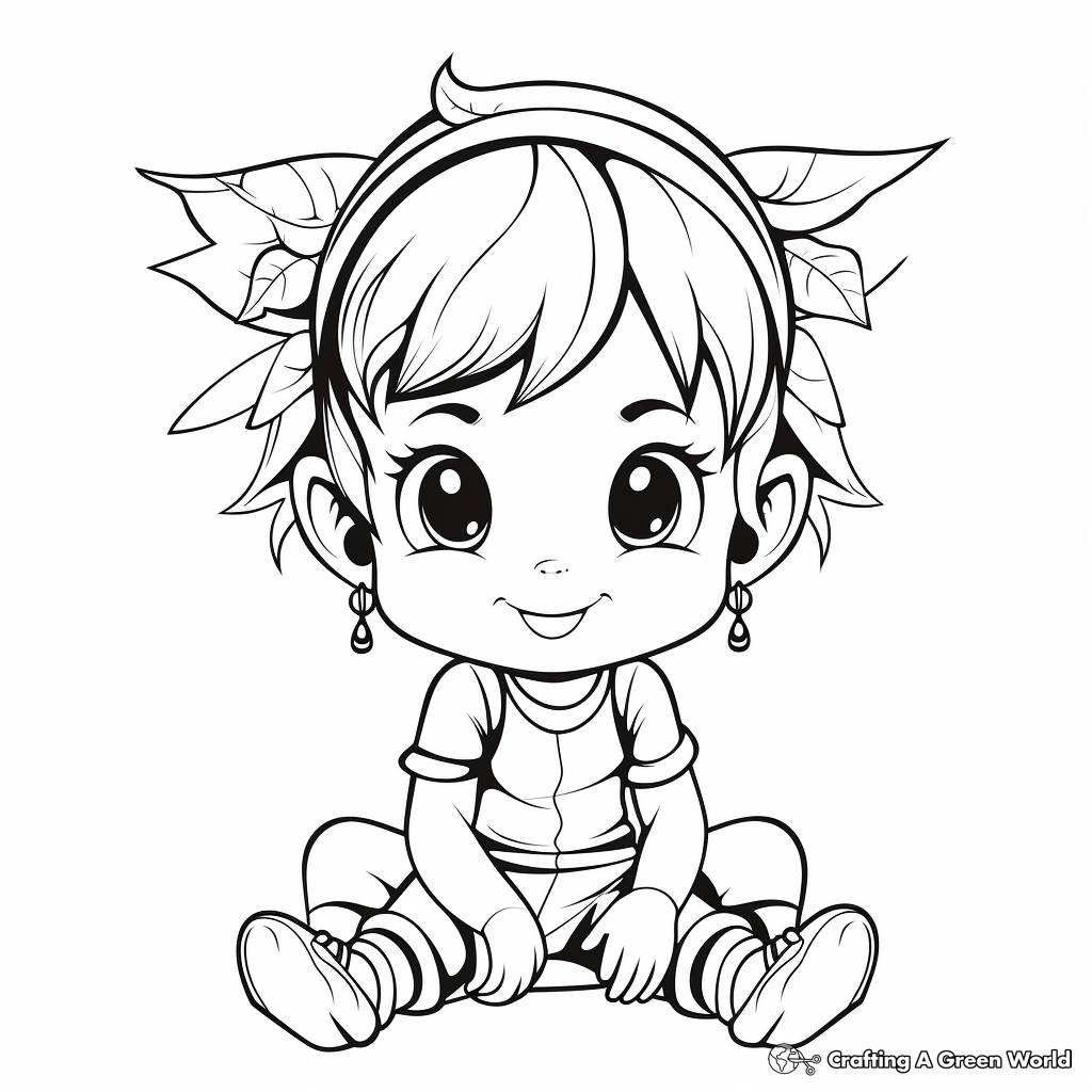 Elf coloring pages