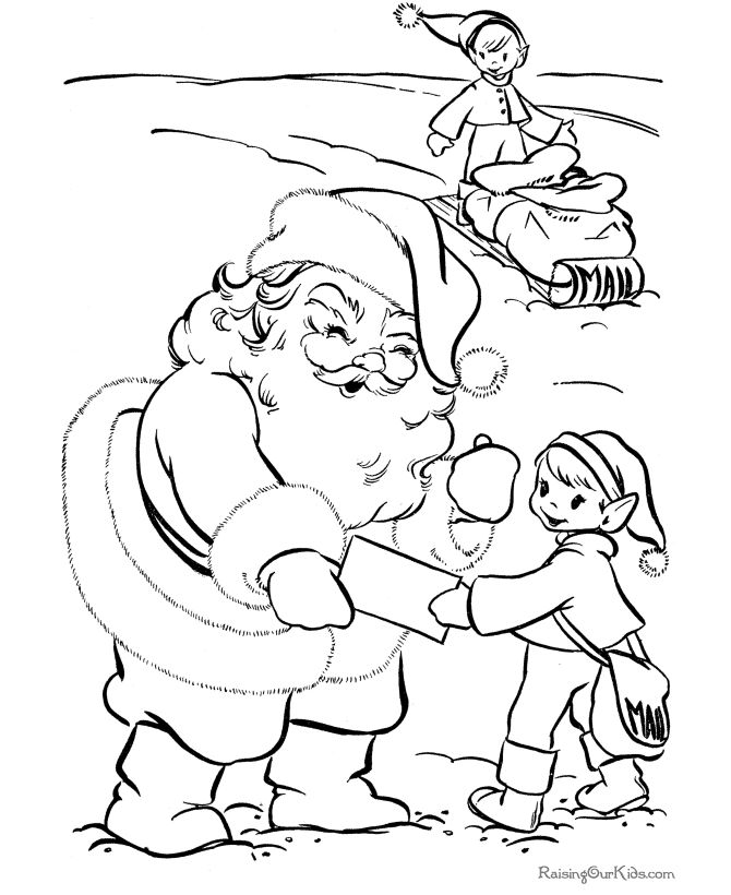 Free santa and elf christmas coloring pages santa coloring pages coloring pages christmas coloring pages