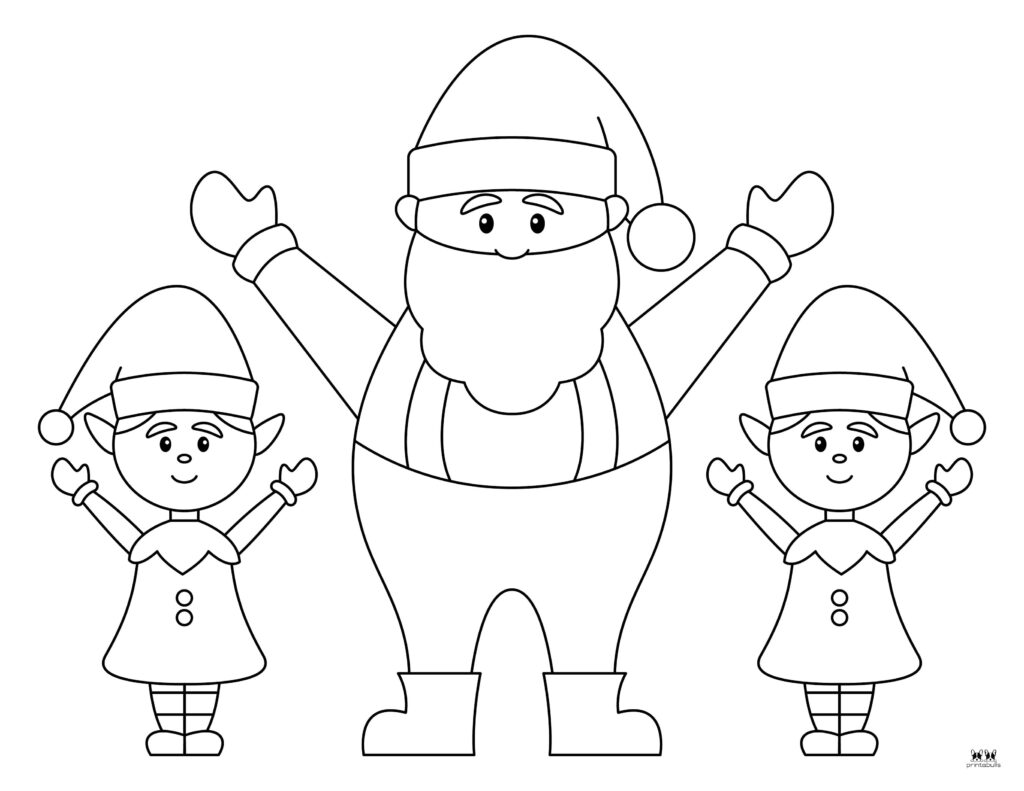 Elf coloring pages