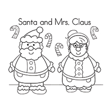 Cute santa claus coloring pages for your little ones