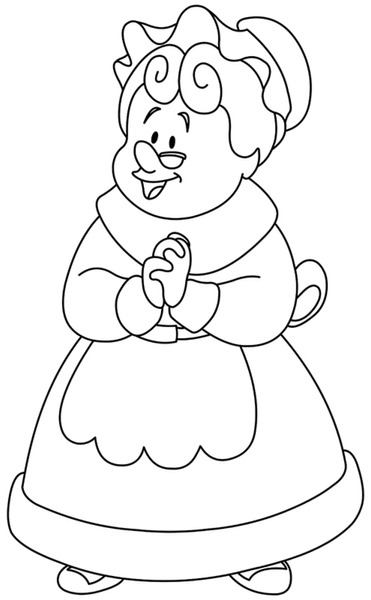 Coloring book mrs claus royalty