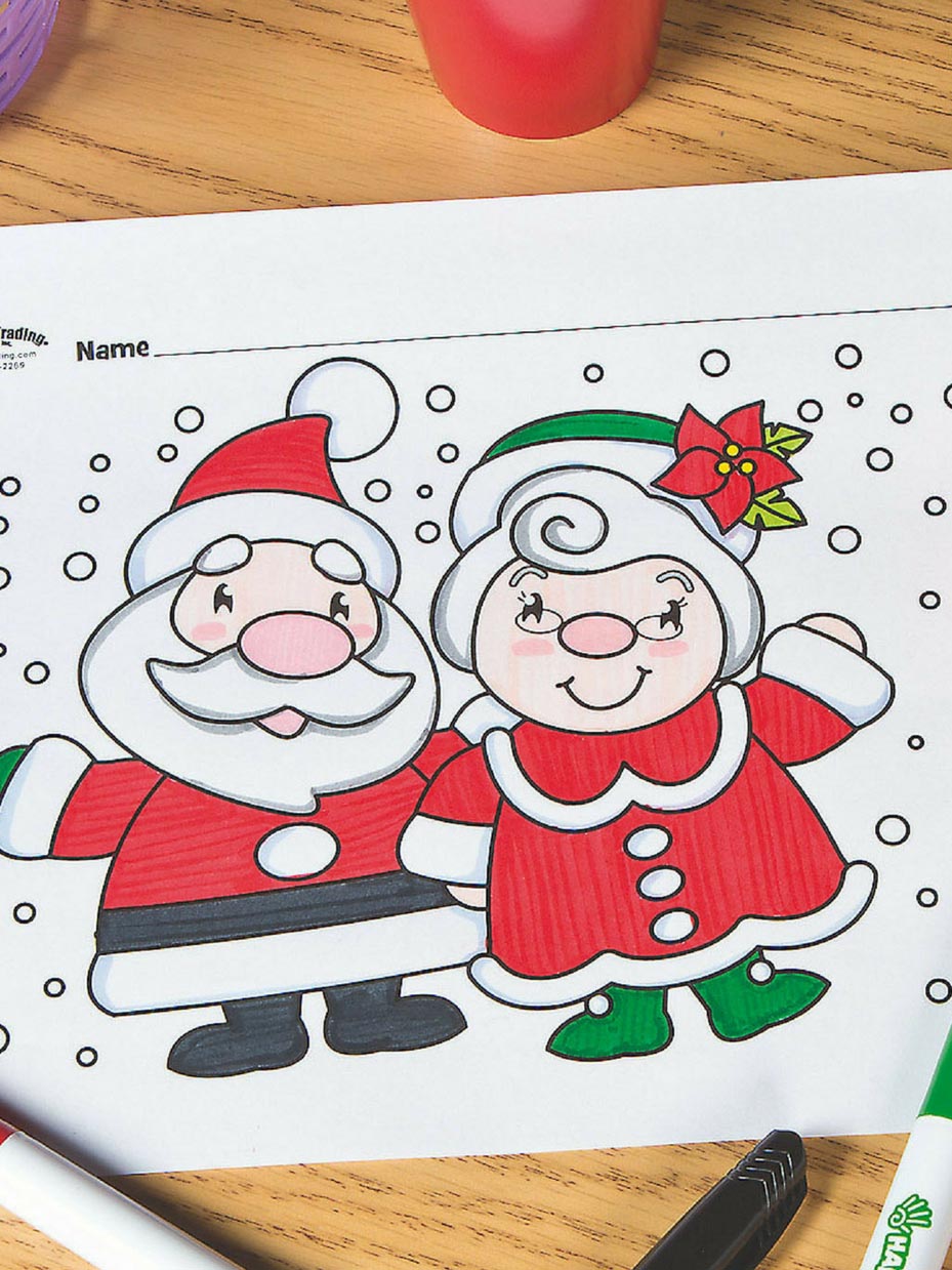 Free christmas coloring pages