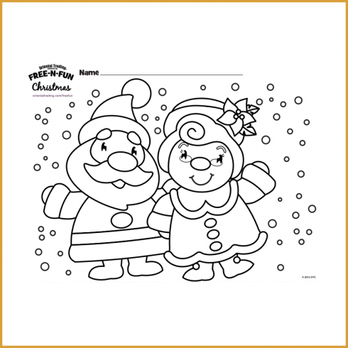 Free christmas coloring pages for